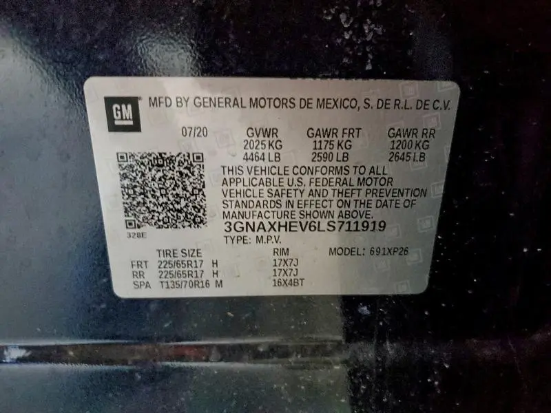 2020 CHEVROLET EQUINOX LS  