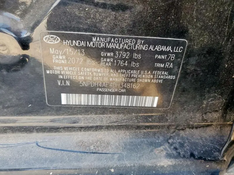 2013 HYUNDAI ELANTRA GLS  