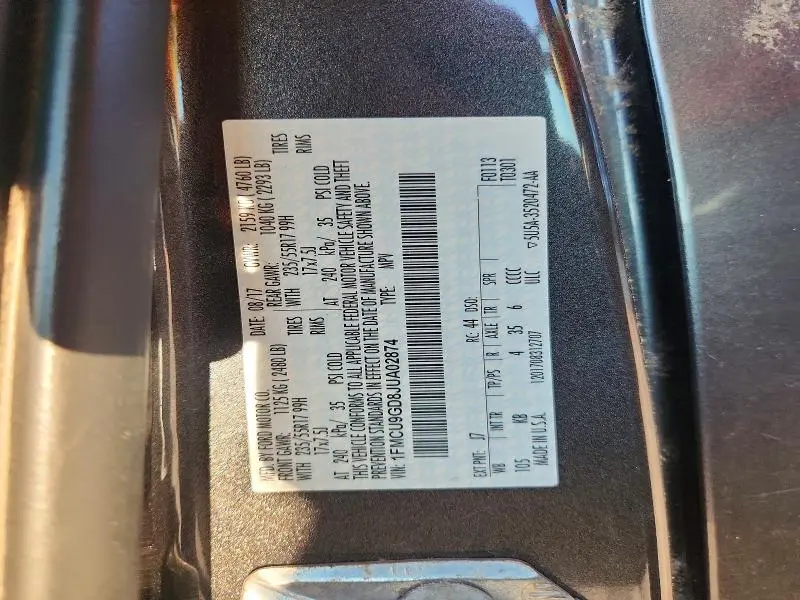 2018 FORD ESCAPE SE  