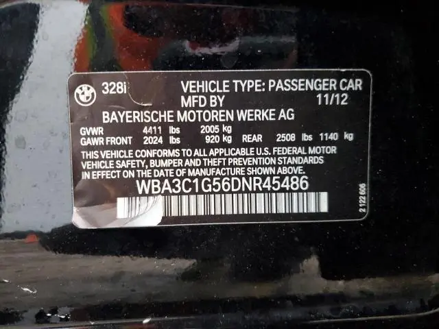 2013 BMW 328 I SULEV  