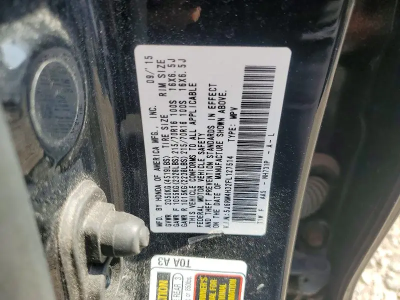 2015 HONDA CR-V LX  