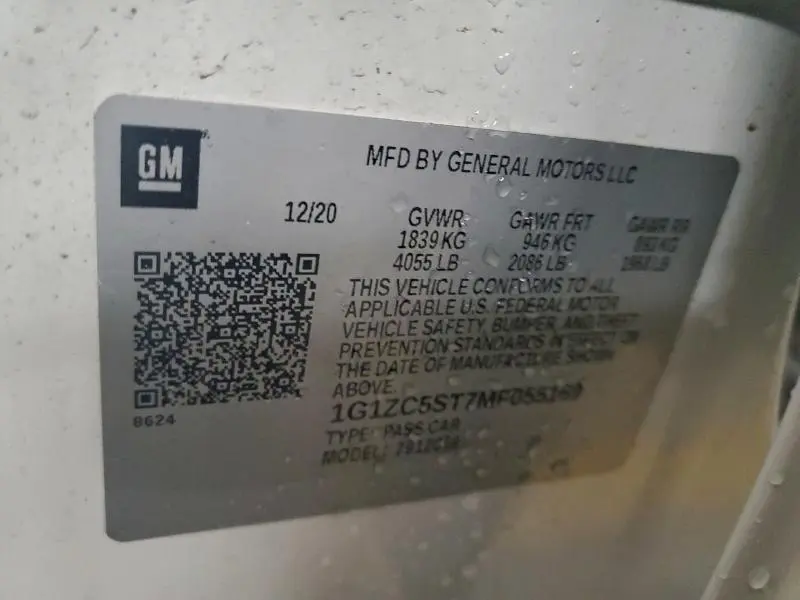2021 CHEVROLET MALIBU LS  