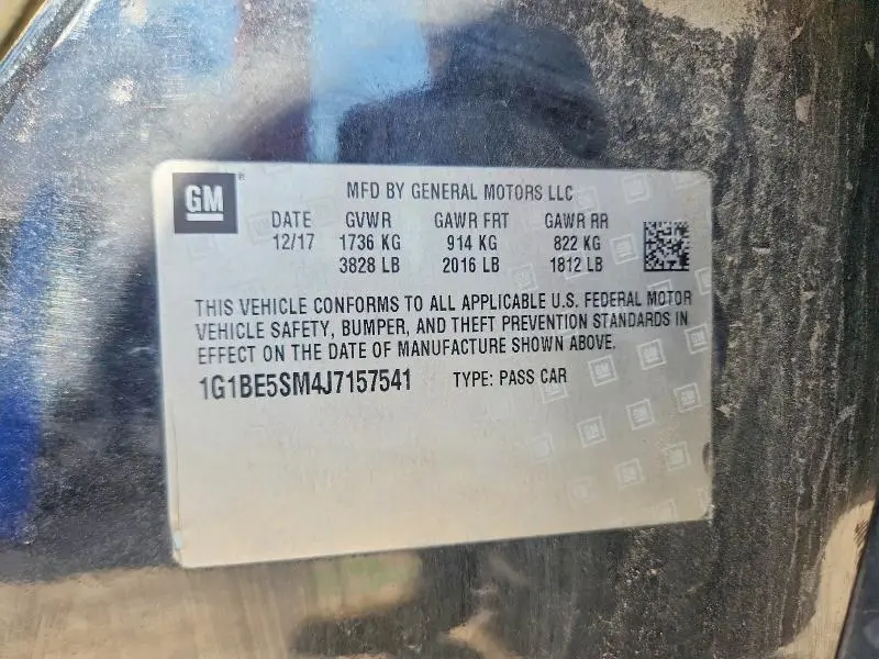 2018 CHEVROLET CRUZE LT  