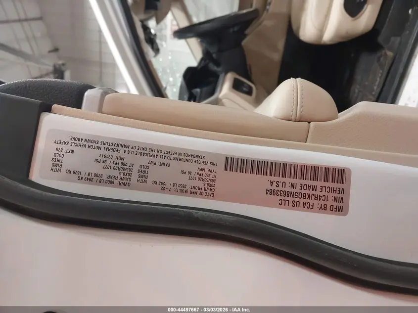 2022 JEEP GRAND CHEROKEE L LIMITED 4X4