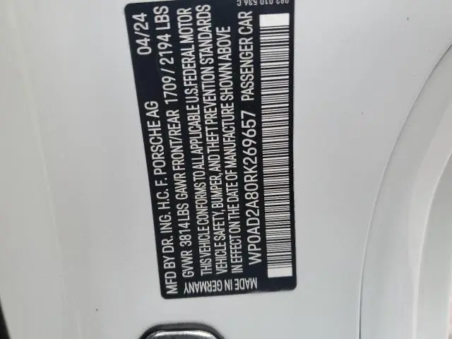 2024 PORSCHE CAYMAN GTS