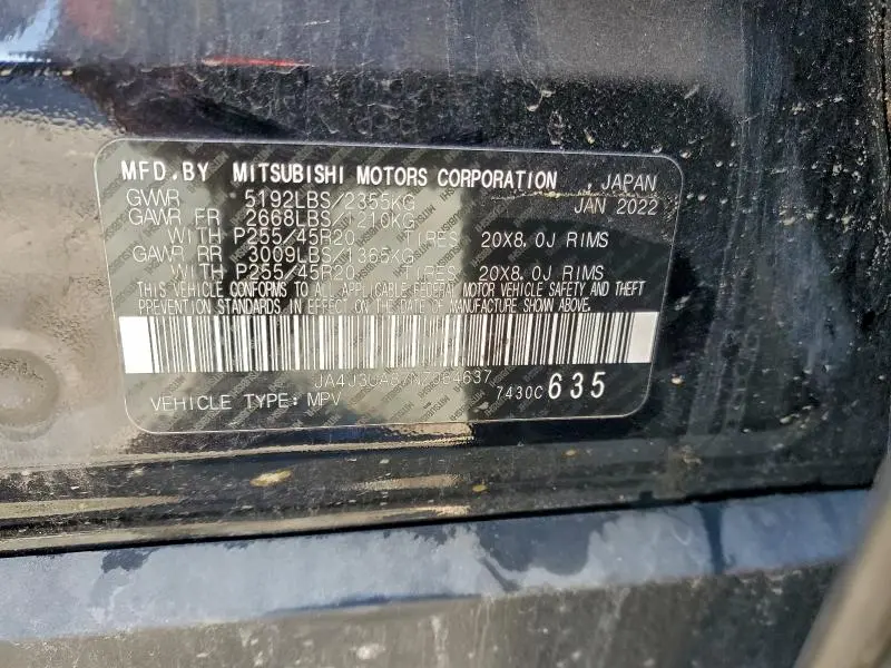 2022 MITSUBISHI OUTLANDER SE  