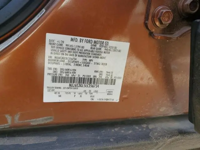 2020 FORD ECOSPORT SE  