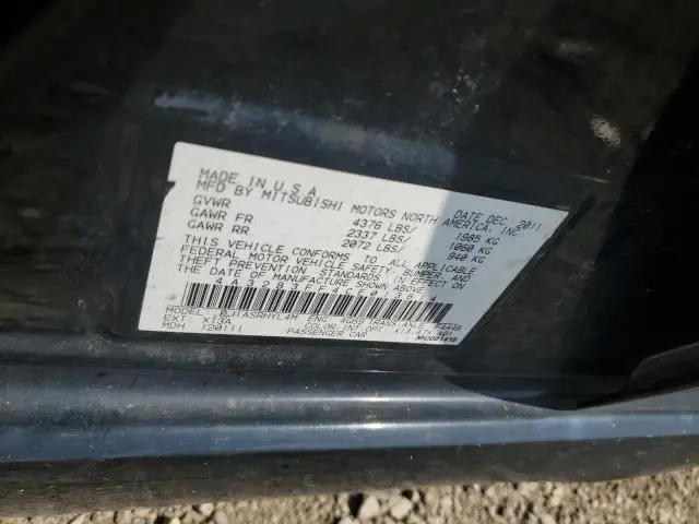 2012 MITSUBISHI GALANT ES  