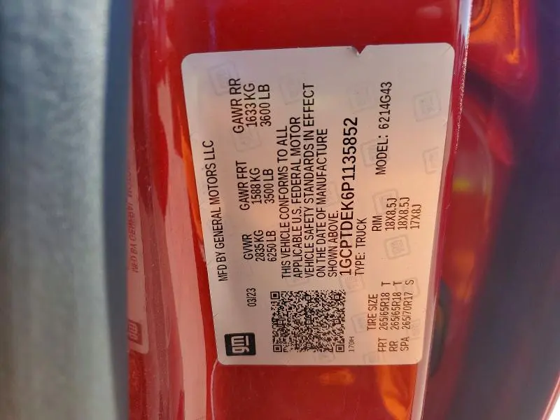 2023 CHEVROLET COLORADO Z71  