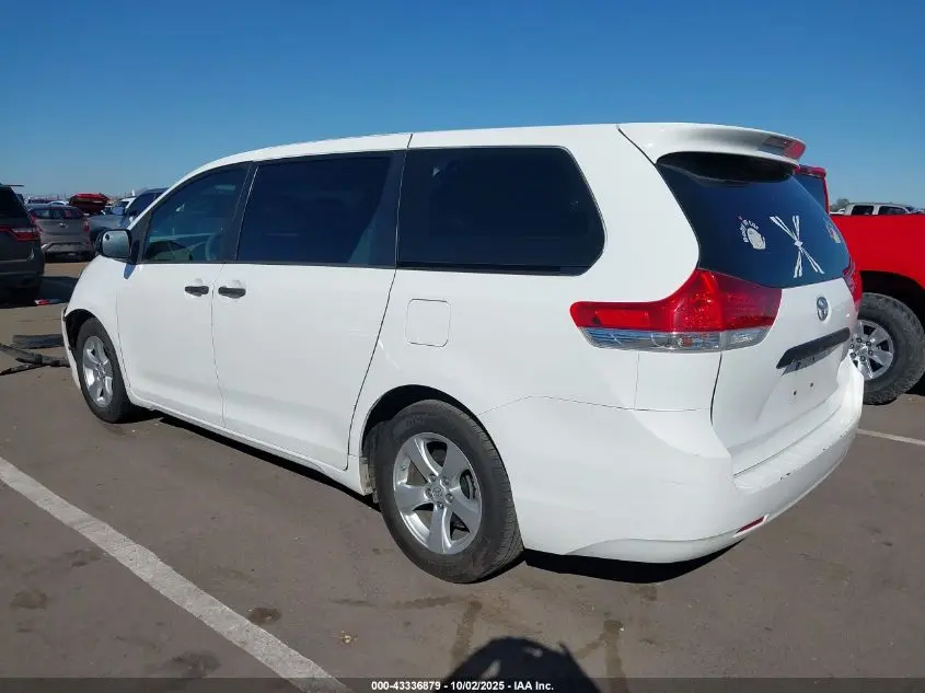 2013 TOYOTA SIENNA L V6 7 PASSENGER