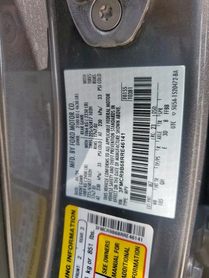 2024 FORD BRONCO SPORT BIG BEND  