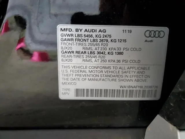 2020 AUDI Q5 PREMIUM PLUS
