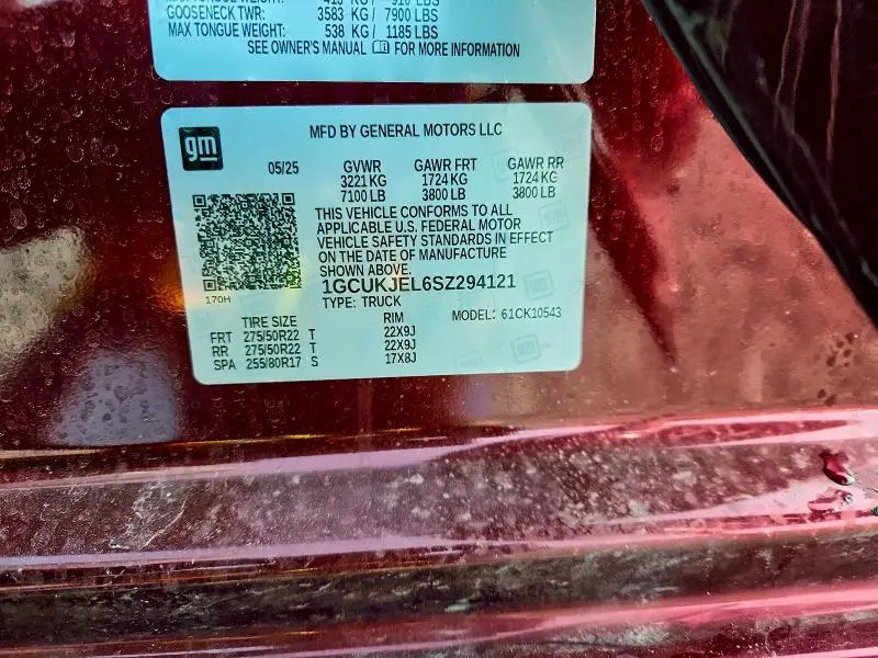 2025 CHEVROLET SILVERADO K1500 HIGH COUNTRY  