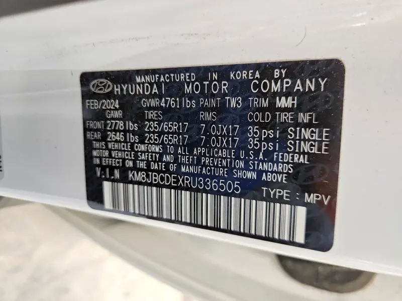 2024 HYUNDAI TUCSON SEL  