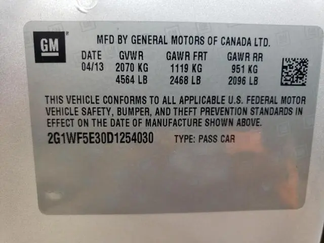 2013 CHEVROLET IMPALA LS  
