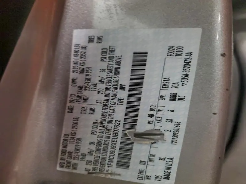 2014 FORD ESCAPE TITANIUM  