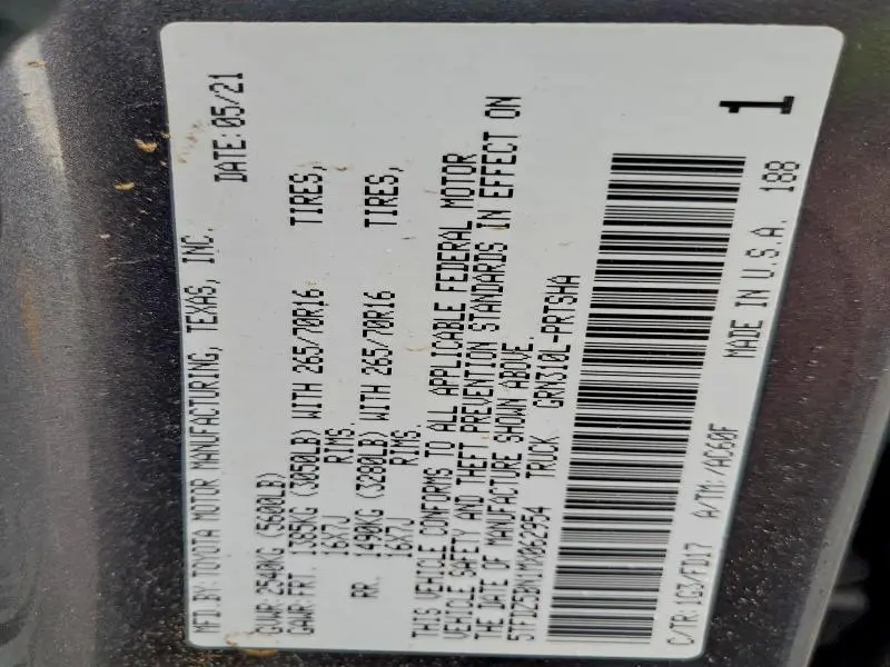 2021 TOYOTA TACOMA DOUBLE CAB  