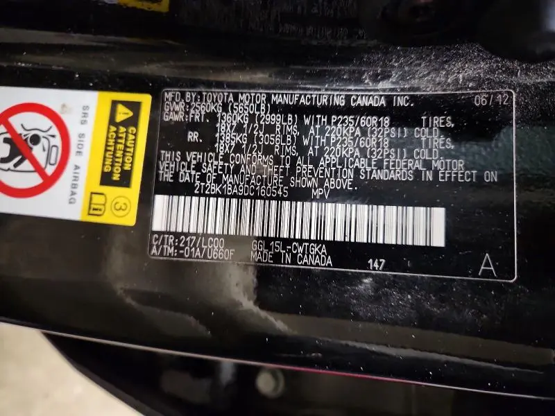 2013 LEXUS RX 350 BASE  