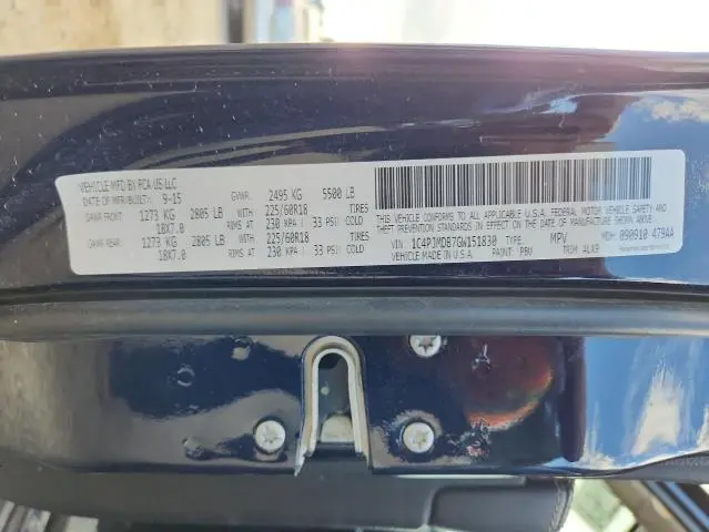 2016 JEEP CHEROKEE LIMITED  