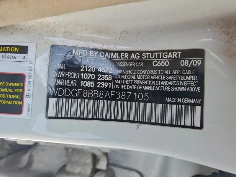 2010 MERCEDES-BENZ C 300 4MATIC  