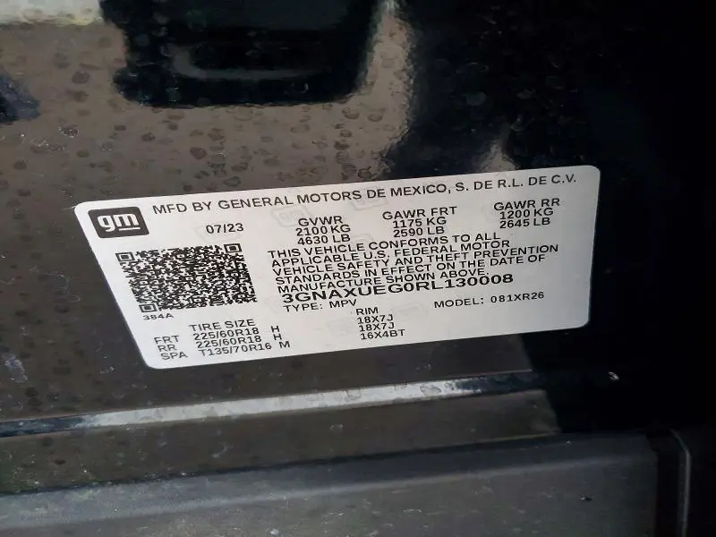 2024 CHEVROLET EQUINOX LT  