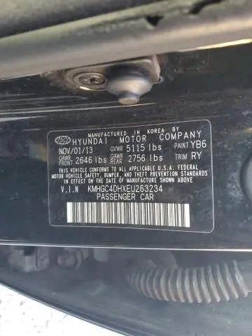 2014 HYUNDAI GENESIS 5.0L  