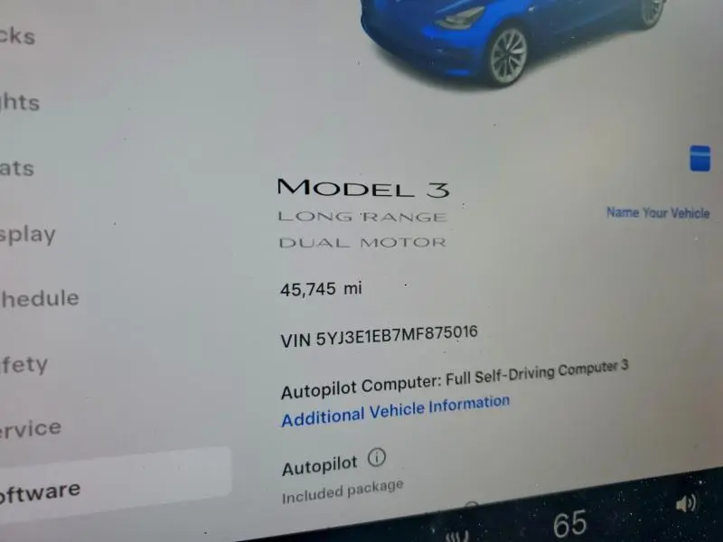 2021 TESLA MODEL 3   