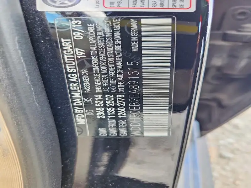 2014 MERCEDES-BENZ E 250 BLUETEC  