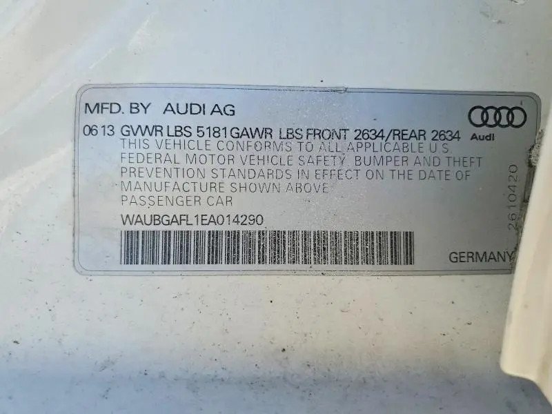 2014 AUDI S4 PREMIUM PLUS  