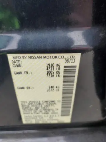 2014 NISSAN ALTIMA 2.5  