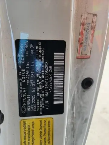 2011 HYUNDAI GENESIS COUPE 2.0T  