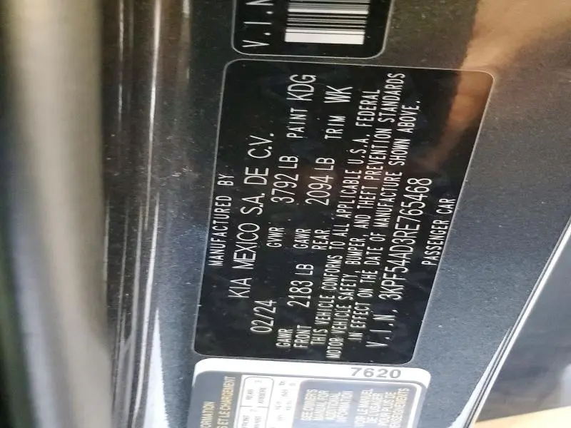 2024 KIA FORTE GT LINE  