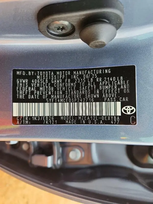2025 TOYOTA COROLLA XSE  