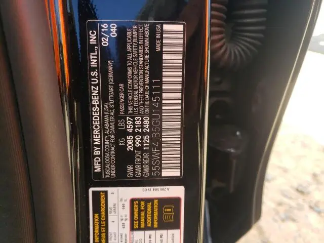 2016 MERCEDES-BENZ C 300