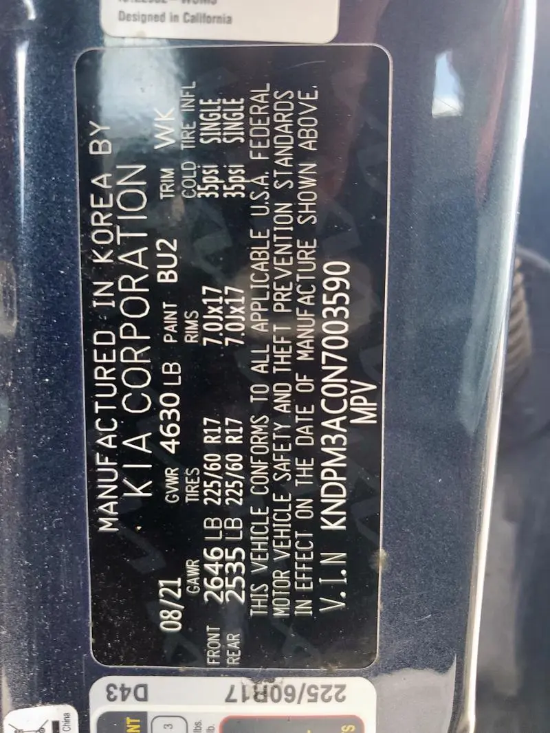 2022 KIA SPORTAGE LX  