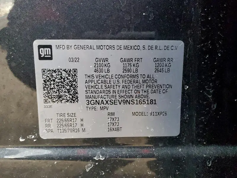 2022 CHEVROLET EQUINOX LS  