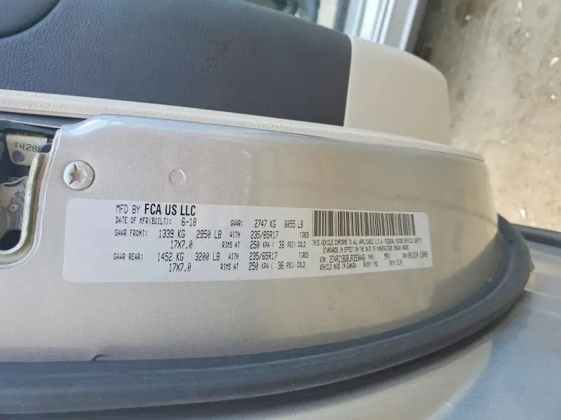 2018 CHRYSLER PACIFICA TOURING L  