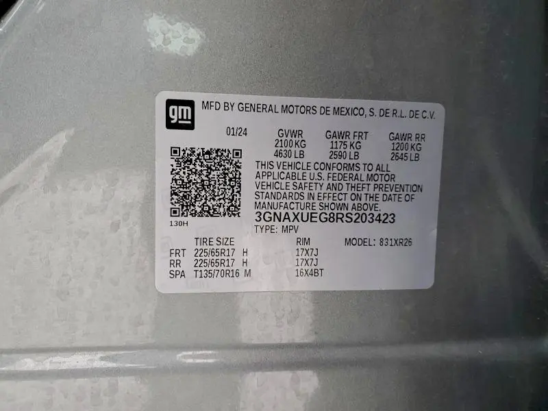 2024 CHEVROLET EQUINOX LT  