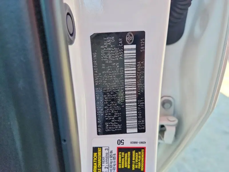 2025 TOYOTA CAMRY LE  