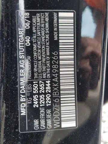 2019 MERCEDES-BENZ E 450 4MATIC  