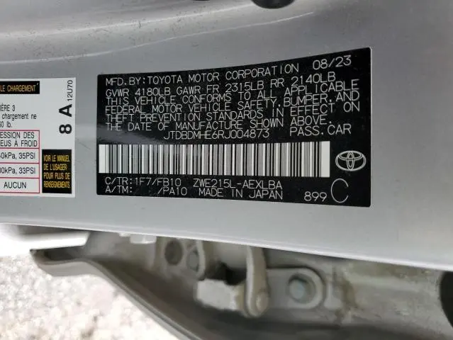 2024 TOYOTA COROLLA LE  