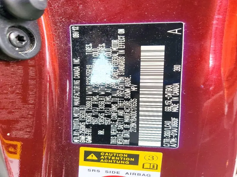 2013 LEXUS RX 350 BASE  
