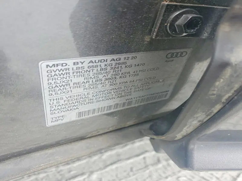 2021 AUDI Q7 PRESTIGE  