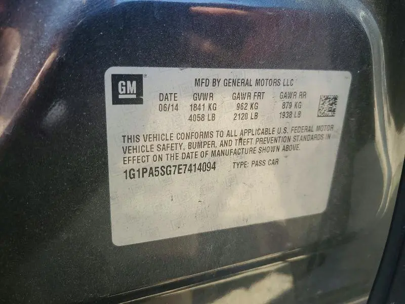 2014 CHEVROLET CRUZE LS  