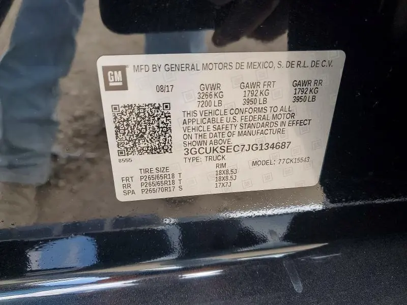 2018 CHEVROLET SILVERADO K1500 LTZ  