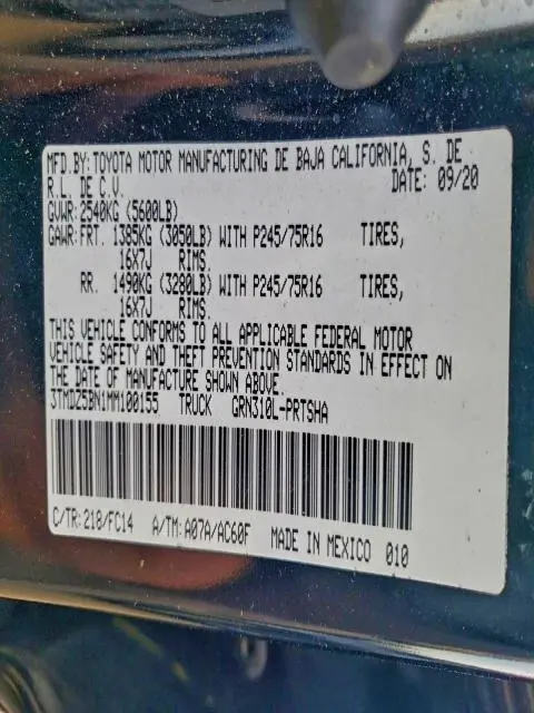 2021 TOYOTA TACOMA DOUBLE CAB  