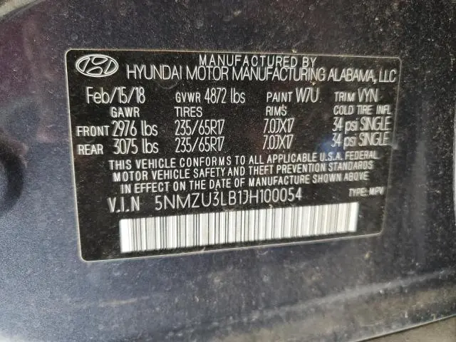 2018 HYUNDAI SANTA FE SPORT   