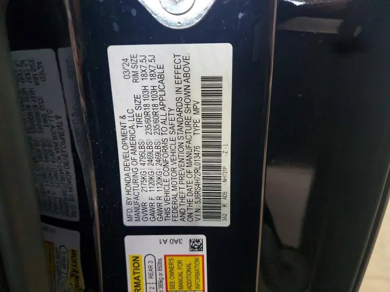 2024 HONDA CR-V EXL  