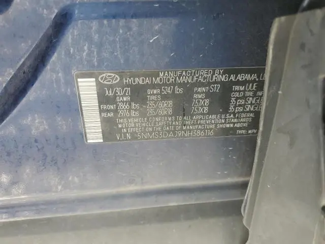 2022 HYUNDAI SANTA FE SEL  