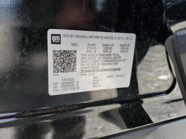 2021 CHEVROLET BLAZER 3LT